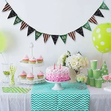 Football Pennant Banner Set for Sports Party Decor