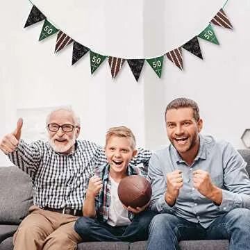Football Pennant Banner Set for Sports Party Decor