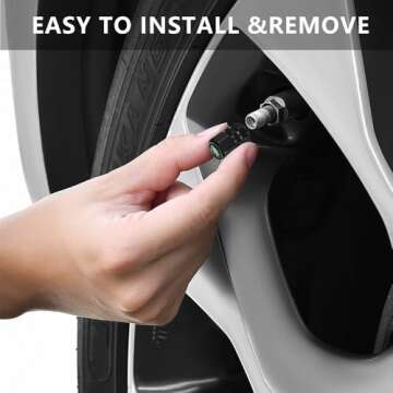 Durable Tire Valve Stem Caps for All Vehicles - 4pcs