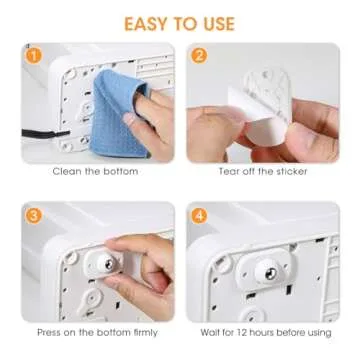 Aieve Appliance Sliders for Kitchen Appliances, 8 Pack Small Appliance Wheels, Self Adhesive Caster Wheels, Appliance Rollers, Mini Swivel Wheels for Countertop Easy Moving