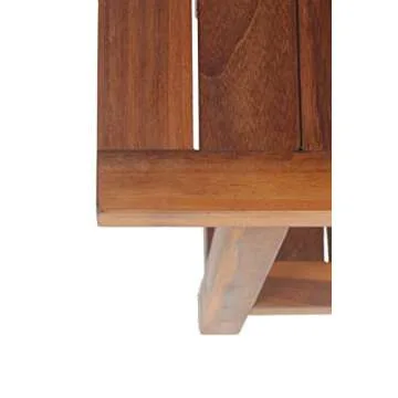 AquaTeak The Original 36" Spa Teak Shower Bench with Shelf & AquaTeak Premium Teak Oil