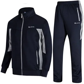 TBMPOY Men's Tracksuits Sweatsuits for Men Set Track Suits 2 Piece Casual Athletic Jogging Warm Up F...