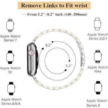 U191U Apple Watch Stainless Steel Band for All Occasions
