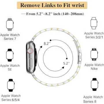 U191U Apple Watch Stainless Steel Band for All Occasions
