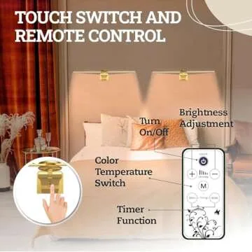 Rechargeable 2 Pack Picture Light for Wall Art Lighting