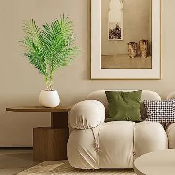 BESAMENATURE 30" Little Artificial Paradise Palm Tree Plant, Fake Tropical Palm Tree for Home Office Decoration