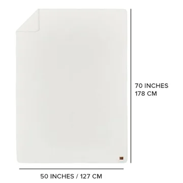 UGG Whitecap Plush Flannel Throw Blanket 50x70 Cozy