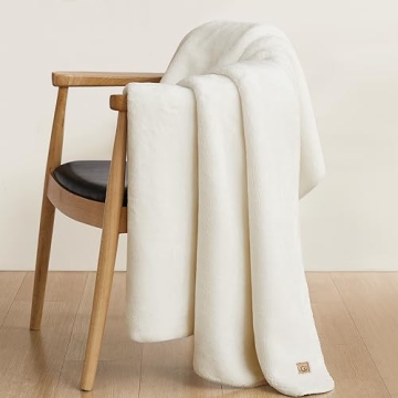 UGG Whitecap Plush Flannel Throw Blanket 50x70 Cozy