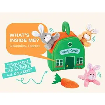 Etna Bunny Condo Play Set with Sounds for Kids