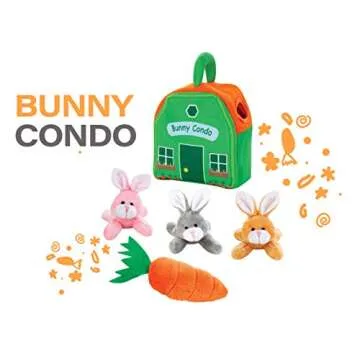Etna Bunny Condo Play Set with Sounds for Kids