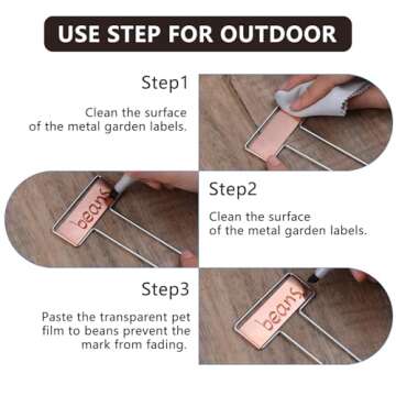 32 PCS Durable Copper Plant Labels for Gardeners