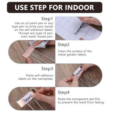 32 PCS Durable Copper Plant Labels for Gardeners