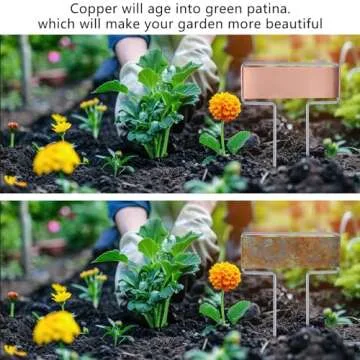 32 PCS Durable Copper Plant Labels for Gardeners