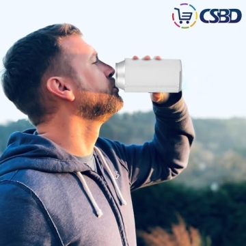 CSBD 50 Pack Blank Can Coolers for Events and Crafts