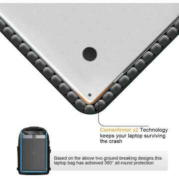 Tzowla Water Resistant Laptop Backpack with USB Port