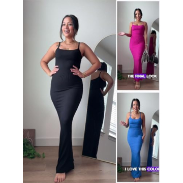 SHAPERIN Bodycon Maxi Dress for Summer Style and Comfort