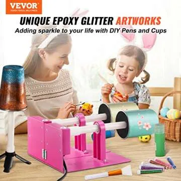 VEVOR Double Cup Turner for DIY Glitter & Epoxy Tumblers