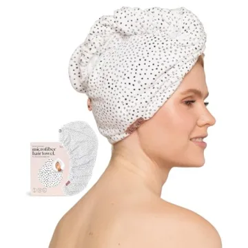 Kitsch Microfiber Hair Towel Wrap for Women - Microfiber Towel, Super Absorbent, Quick Dry, Anti-Fri...