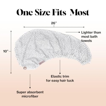 Kitsch Microfiber Hair Towel Wrap - Quick Drying & Stylish