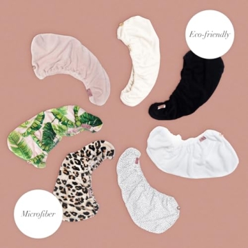 Kitsch Microfiber Hair Towel Wrap - Quick Drying & Stylish