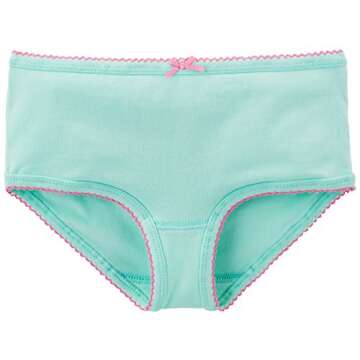 Simple Joys by Carter's Girls,Big Kid, Underwear, Pack of 8, Pink/Mint Green, Floral, 2-3