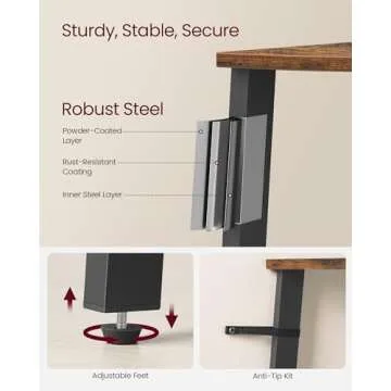 VASAGLE Corner Shelf for Stylish Storage Solutions