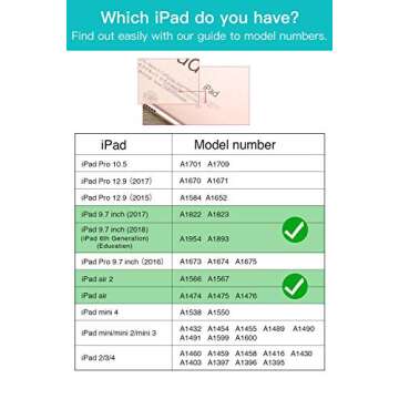 ZtotopCases for iPad 6th/5th Generation 9.7 Inch 2018/2017 iPad Air 2 & 1 Case, Premium PU Leather B...