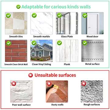 Antimbee 10-Pack All-Purpose Large Adhesive Hooks for Hanging,Banana Hook,Heavy Duty Adhesive Hooks 37 lb(Max),Sticky Wall Hook fit Home,Bathroom,Kitchen,Office and Outdoor