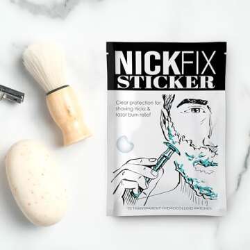 NICK FIX Gifts for Dad, Mens Gifts Ideas, Mens Accessories for Shaving, Gift Sets for Men, Guy Gifts, Gift for Husband, Gifts for Him, Styptic Pencil Alternative Beard Care Travel Gift FSA Eligible