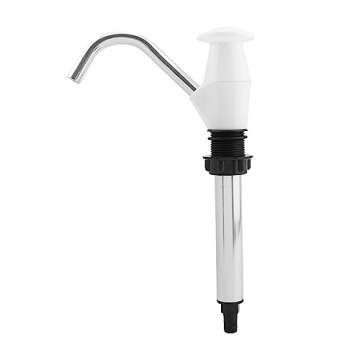 Caravan Sink Water Hand Pump Double Action Camping Trailer Motorhome Replacement Pumping Tool for Camping Trailer, Motorhome, Work Vehicles, Outdoors