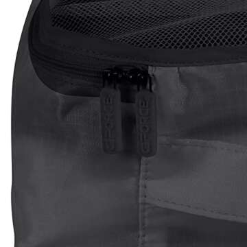 GForce 6 Piece Ultimate Traveling Set | Organizer Packing Cubes | 3 Sizes | Zippered Pouches | 3 Sizes | Suitcase Organizers | Luggage Organizers | Travel Essentials | Black