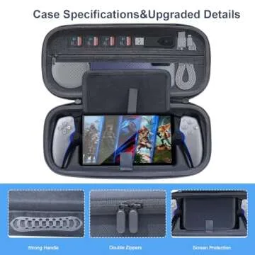 JDDWIN Carrying Case for PS5 & Playstation Portal, PS5 Remote Player holds accessories, Travel and S...
