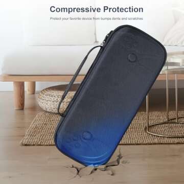 JDDWIN Carrying Case for PS5 & Playstation Portal, PS5 Remote Player holds accessories, Travel and Storage Protection for Headphones, Chargers and Easy Clean Case,Black Patterned