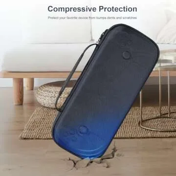 JDDWIN Carrying Case for PS5 & Playstation Portal, PS5 Remote Player holds accessories, Travel and Storage Protection for Headphones, Chargers and Easy Clean Case,Black Patterned