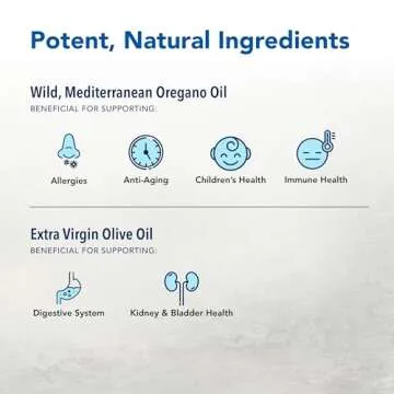 NORTH AMERICAN HERB & SPICE Oreganol P73-60 Gelcaps - Immune System Support - Unprocessed, Vegan Friendly Wild Oregano - Mediterranean Source - Non-GMO - 60 Servings
