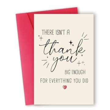 Funny Thank You Card, Thank You Card for Men Women, Thank You Gifts Card for Teacher Boss, Happy App...