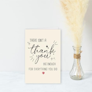 Funny Thank You Card, Thank You Card for Men Women, Thank You Gifts Card for Teacher Boss, Happy Appreciation Card for Him Her