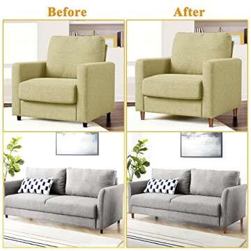 AORYVIC Furniture Legs Wood Sofa Legs Replacement Legs for Cabinet Vanity Couch Chair Dresser Pack of 4 (6 inch)