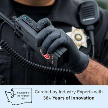 1st Choice Black Nitrile Disposable Gloves for Cooking