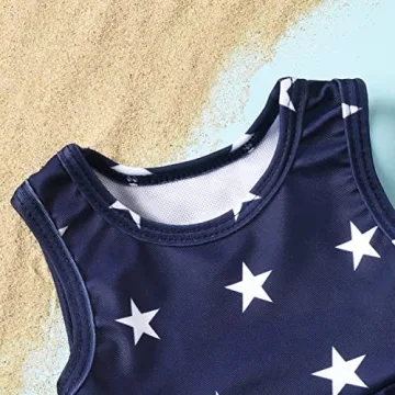 Aalizzwell Toddler Girls Independence Day Swimsuit 5T