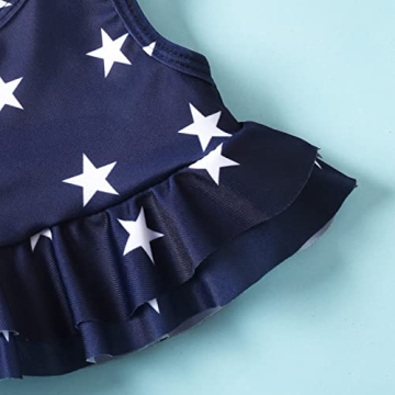 Aalizzwell Toddler Girls Independence Day Swimsuit 5T