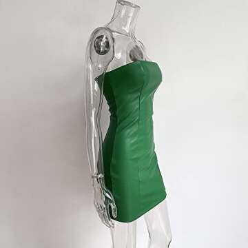 XLLAIS Strapless Tube Top Midi Dress for Elegant Events