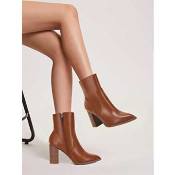 Chic Women’s High Heel Chelsea Ankle Boots for Winter