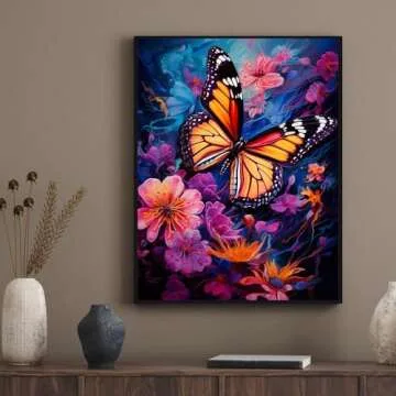 Butterfly Diamond Art Kit for All Ages - DIY Craft Kits