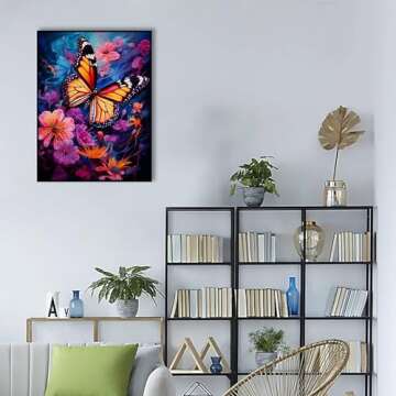 Butterfly Diamond Art Kit for All Ages - DIY Craft Kits