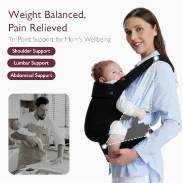 Momcozy Baby Carrier - Ergonomic & Comfortable All-in-One Babywearing Solution
