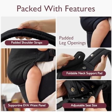 Momcozy Baby Carrier - Ergonomic & Comfortable All-in-One Babywearing Solution