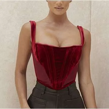 hirigin Sexy Women Push Up Bustiers Corsets Strapless Off Shoulder Slim Crop Tops Clubwear Party Outwear …