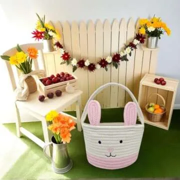 Easter Bunny Basket: Adorable Egg Hunt Essential for Kids