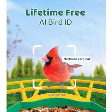 HIXX Smart Bird Feeder with HD Camera & AI Recognition